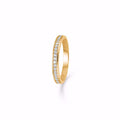 Guld ring 8 kt. med zirkonia