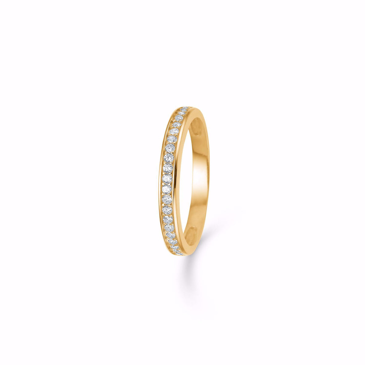 Guld ring 8 kt. med zirkonia