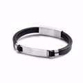 Frank sort læder armbånd