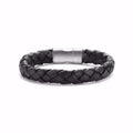 Frank sort læder armbånd