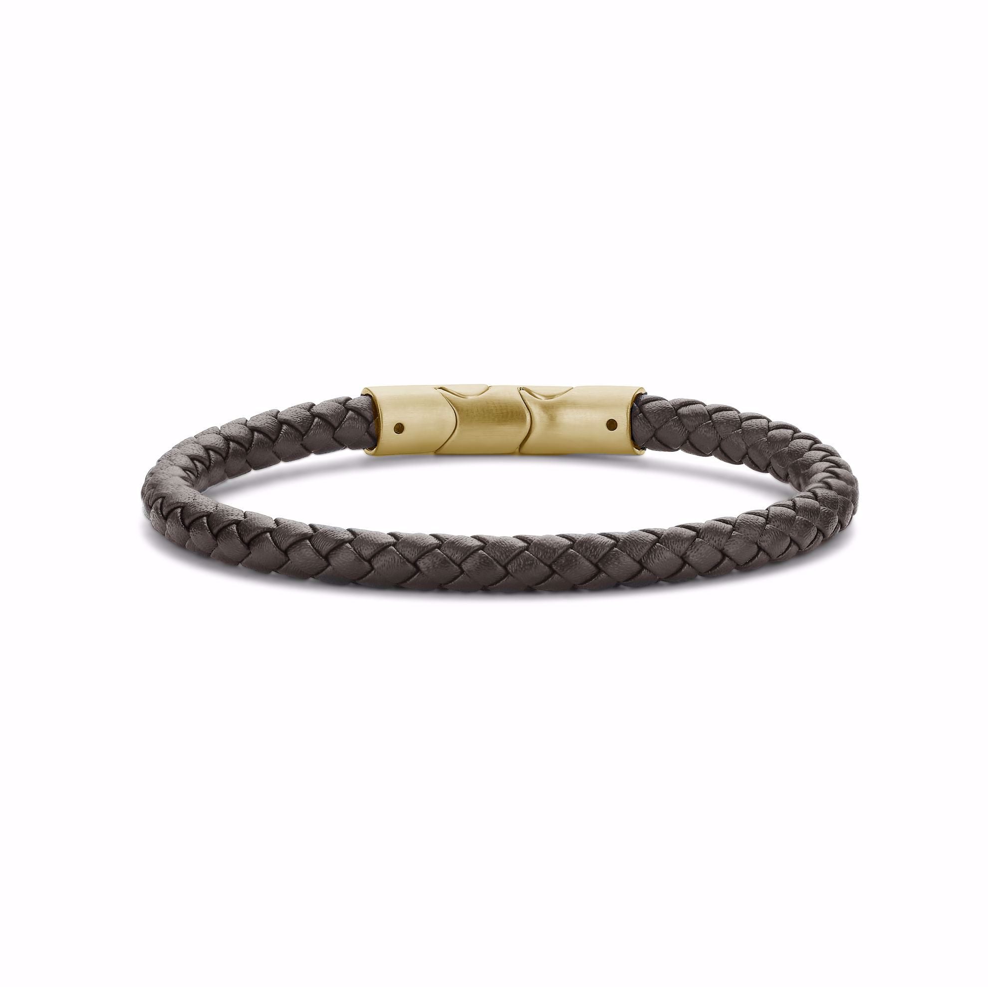 Frank brun læder armbånd
