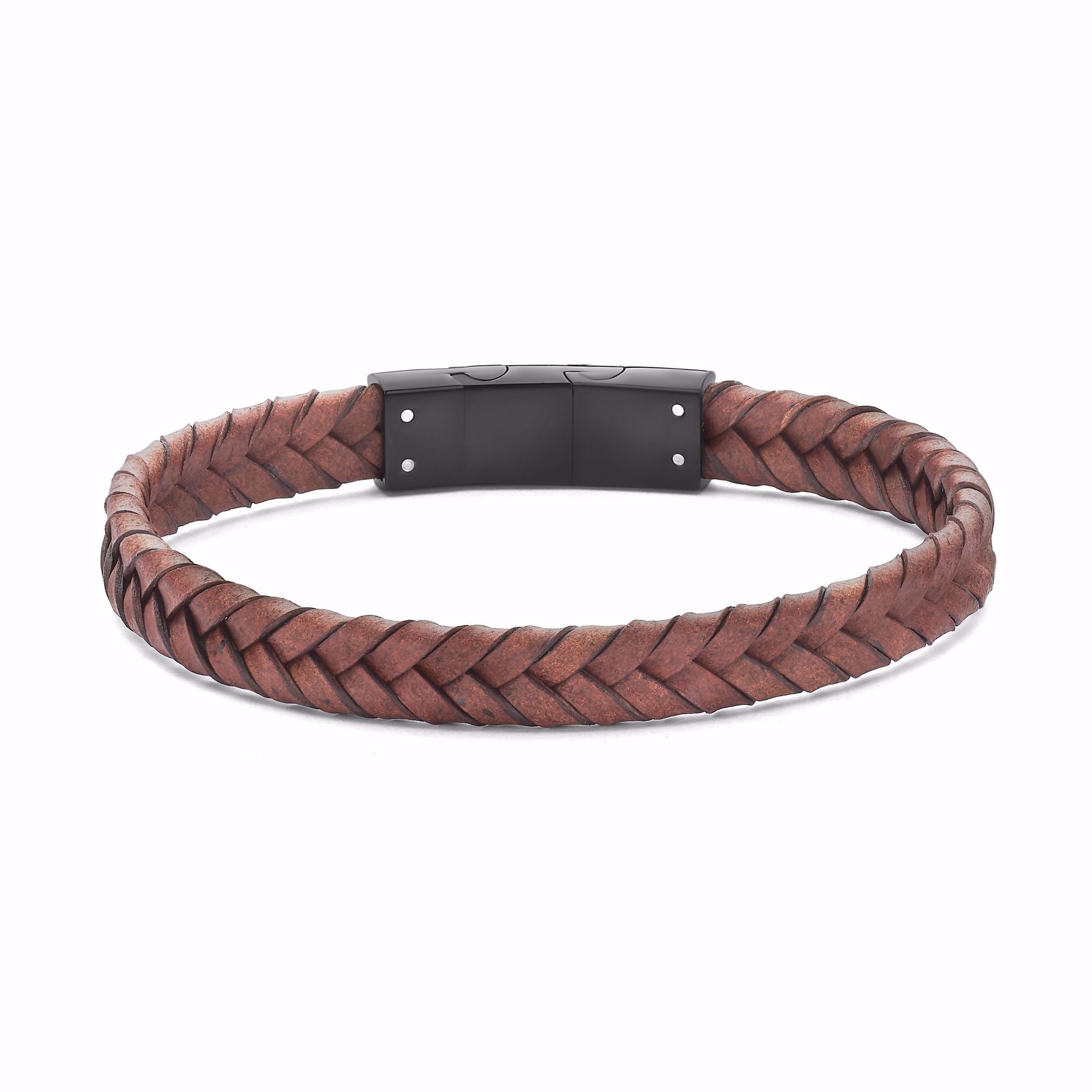 Frank brun læder armbånd