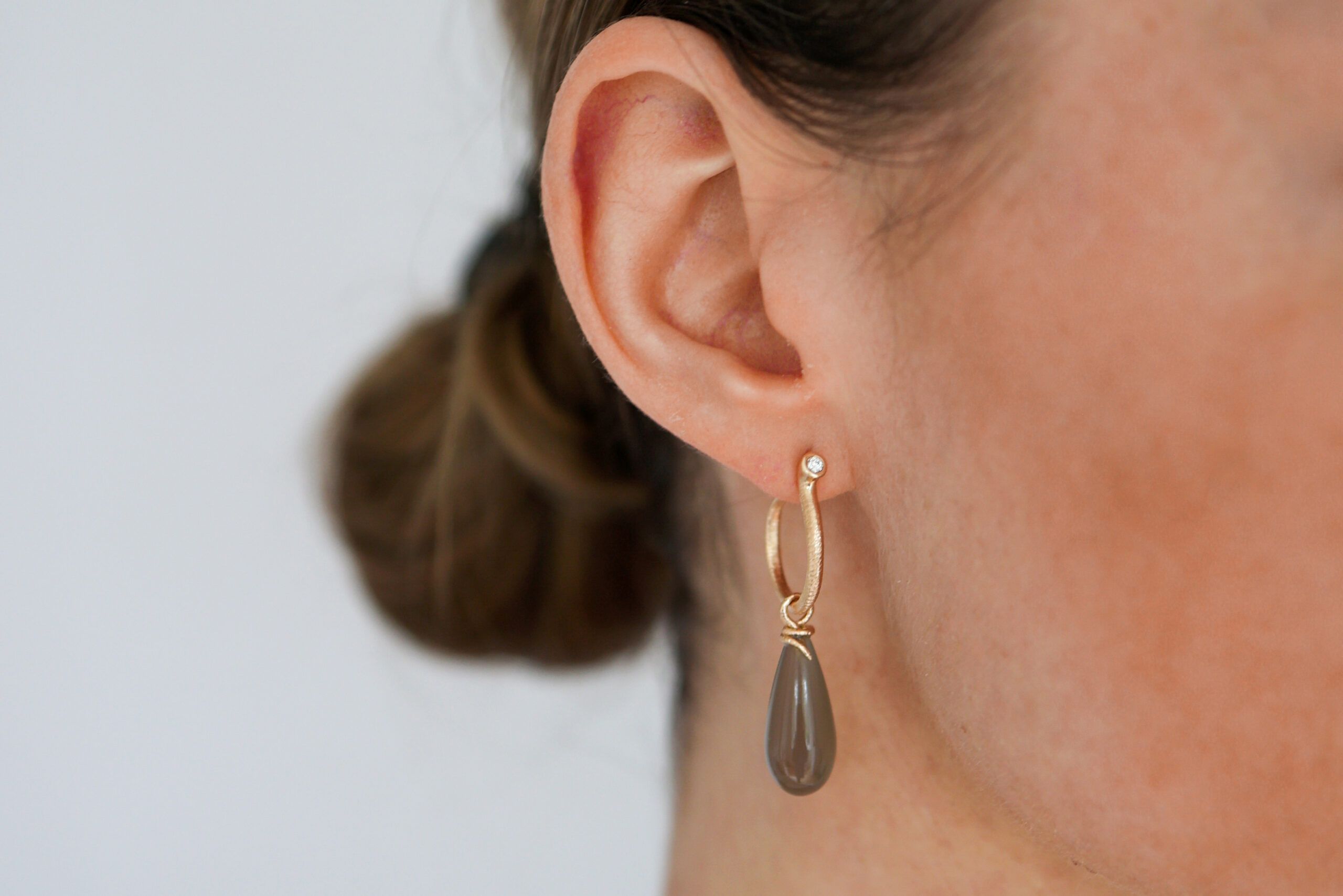 Ophelia creoler 14 kt. 0,06 ct. TW/VS