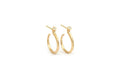 Ophelia creoler 14 kt. 0,06 ct. TW/VS