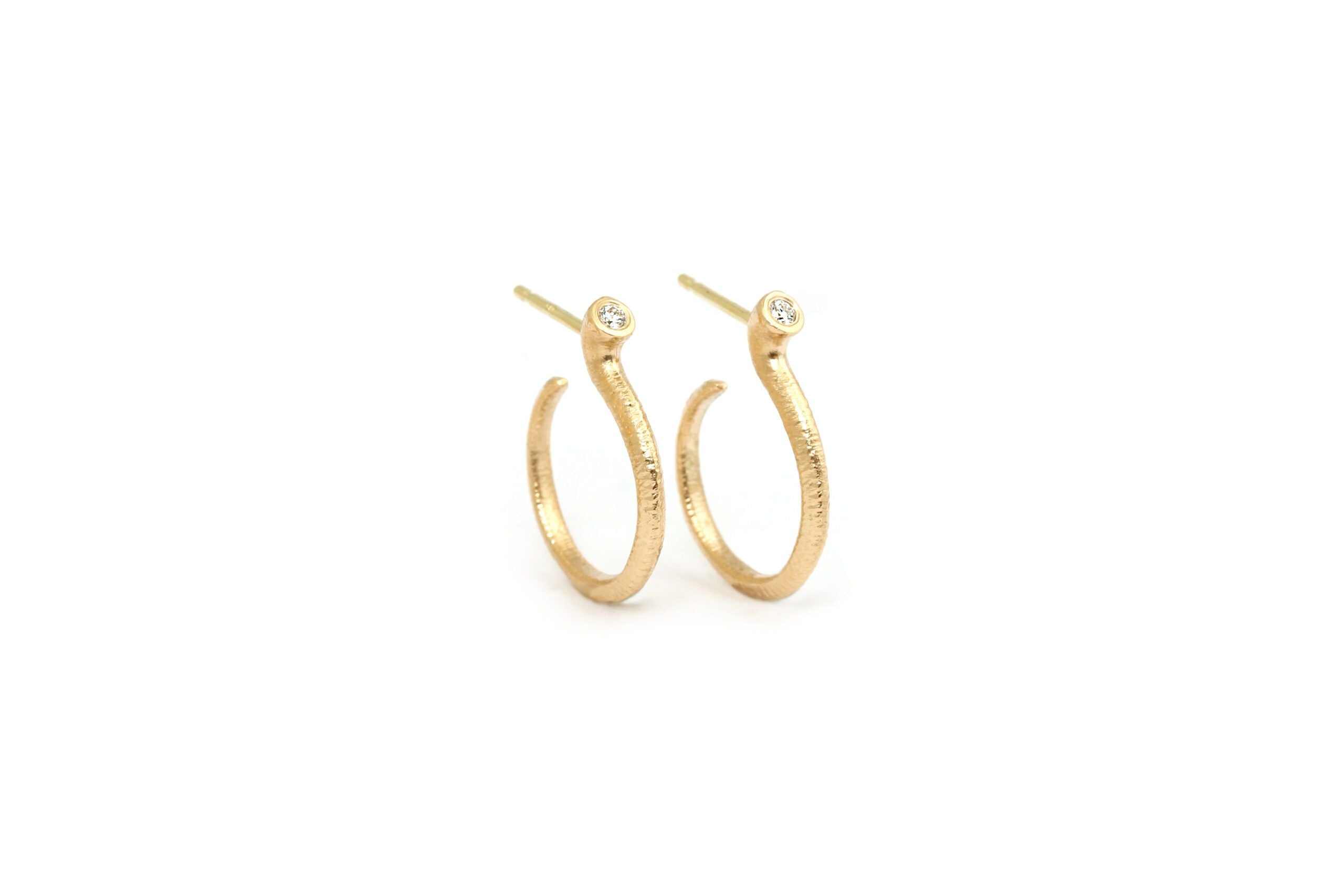 Ophelia creoler 14 kt. 0,06 ct. TW/VS