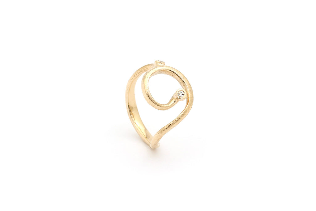 Ophelia ring 14 kt. 0,03 ct. TW/VS