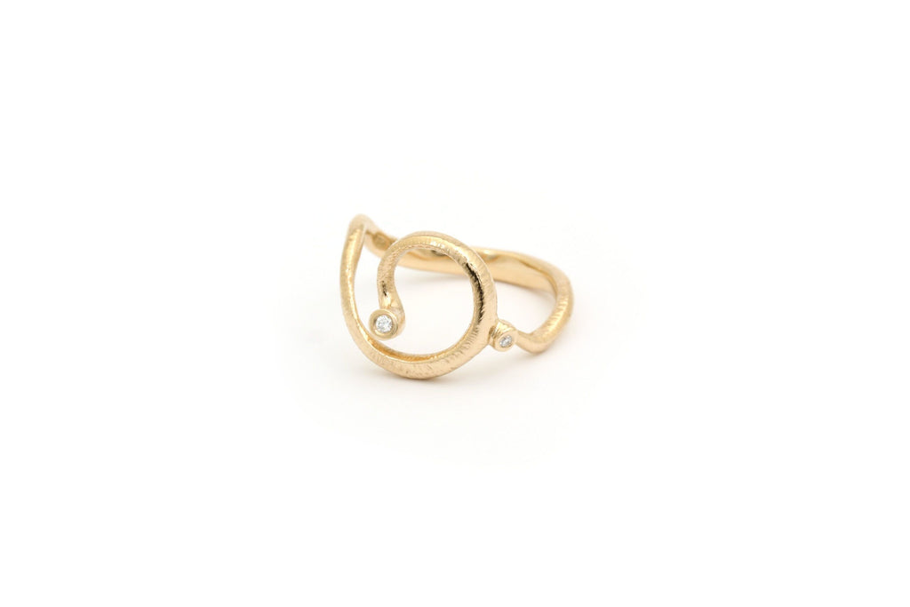 Ophelia ring 14 kt. 0,03 ct. TW/VS