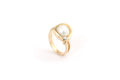 Mabeperle ring 14 kt. 0,08 ct. TW/VS