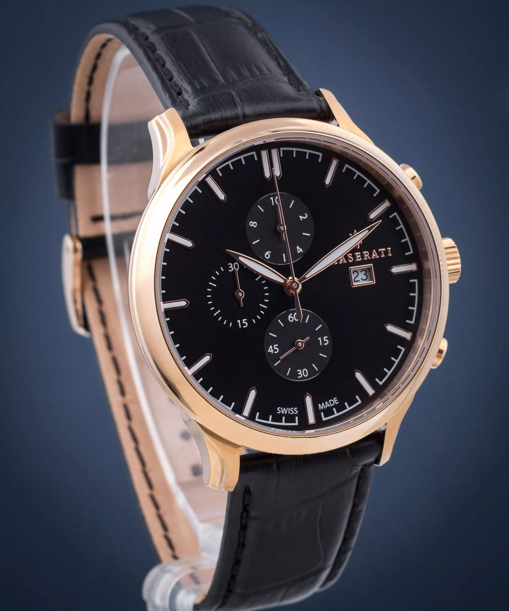 Maserati Successo Blå/Stål Ø44 mm