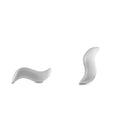 byBiehl Wave Stud øreringe