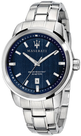 Maserati Successo Blå/Stål Ø44 mm