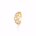 Guld ring 8 kt. med zirkonia