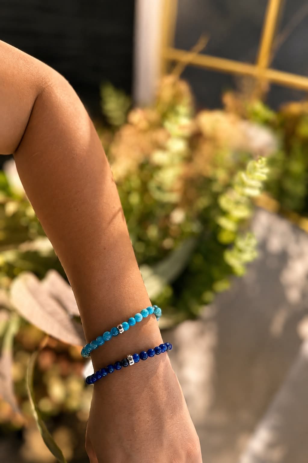 Nordahl Andersen armbånd – Blå Spong Quartz, Howlite & Hematit