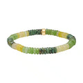 Heinzendorff prikket jasper armbånd med grøn quartz