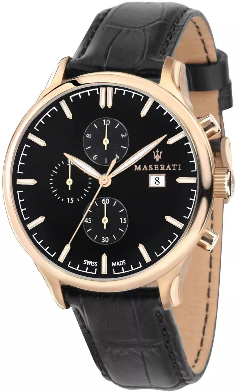 Maserati Successo Blå/Stål Ø44 mm