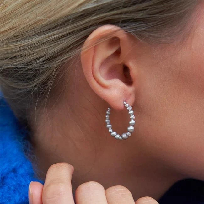 byBiehl Pebbles Hoops øreringe
