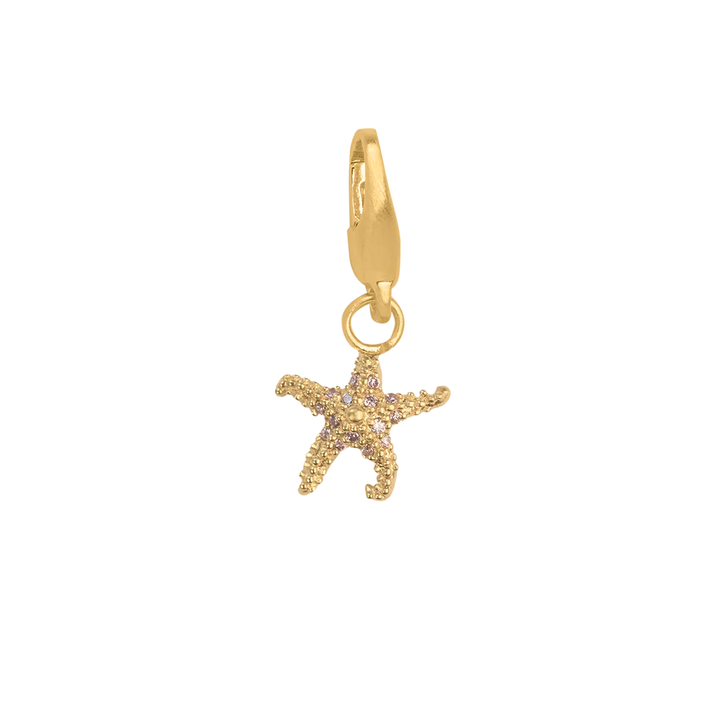 By Biehl starfish charm forgyldt stål