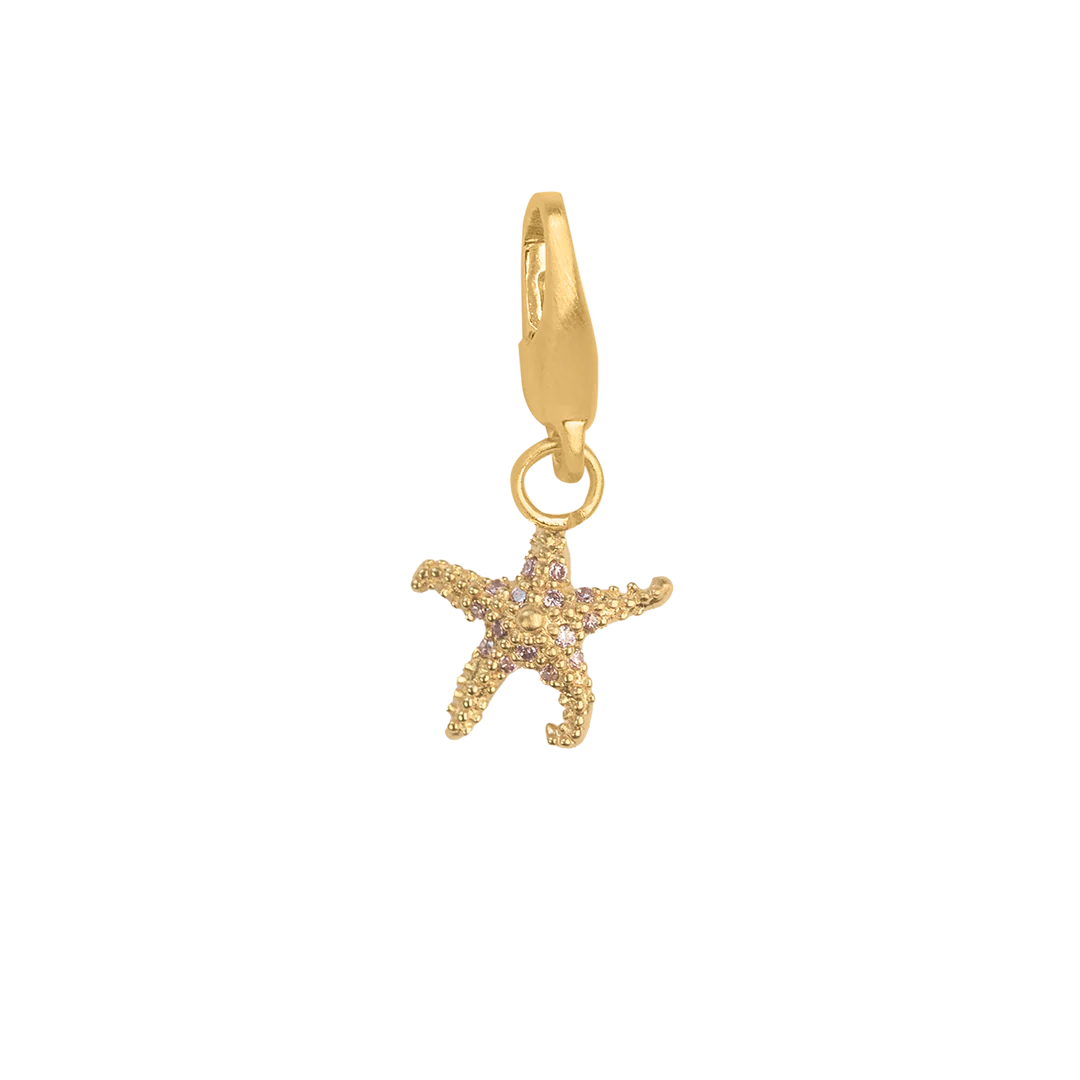 By Biehl starfish charm forgyldt stål