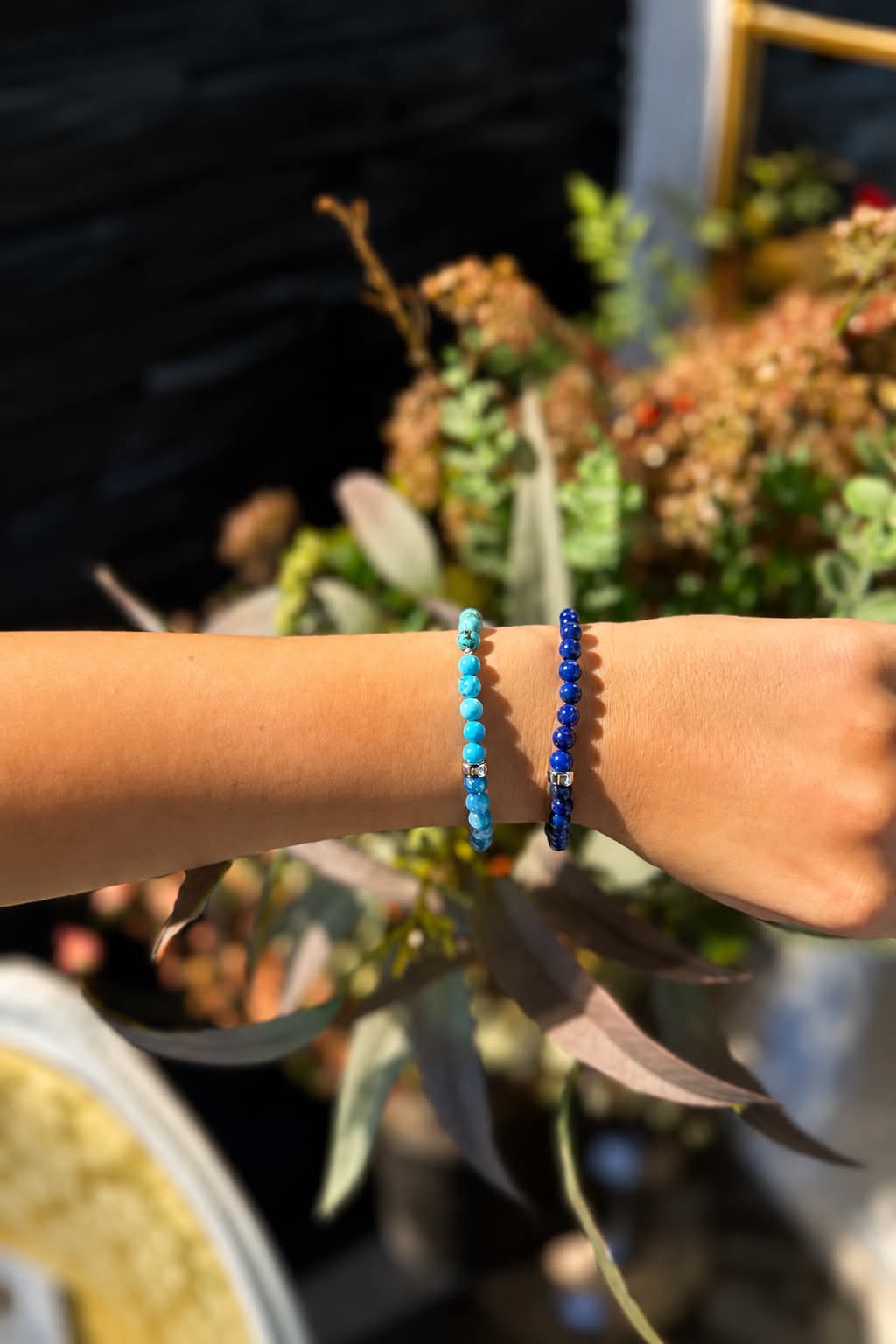 Nordahl Andersen armbånd – Blå Spong Quartz, Howlite & Hematit
