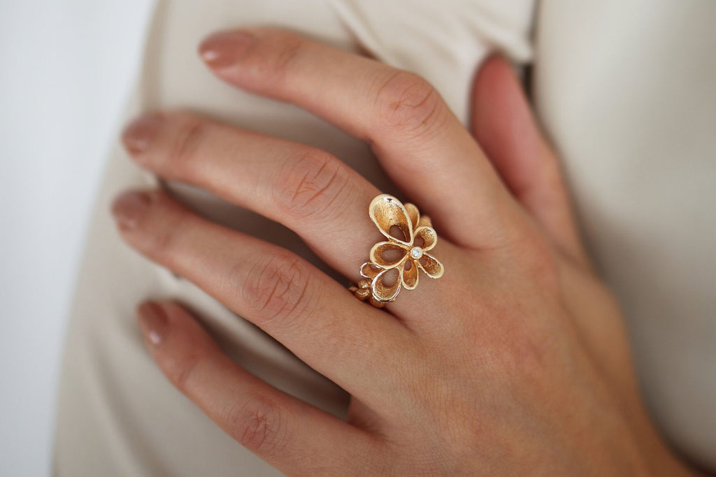 Violina ring 14 kt. 0,02 ct. TW/VS